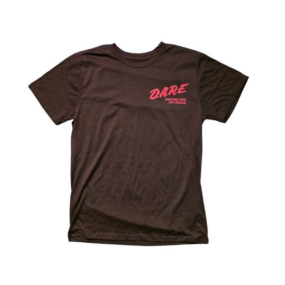 D.A.R.E. Daren the Lion T-Shirt Men M Black Graphic Tee NWOT - Picture 1 of 5